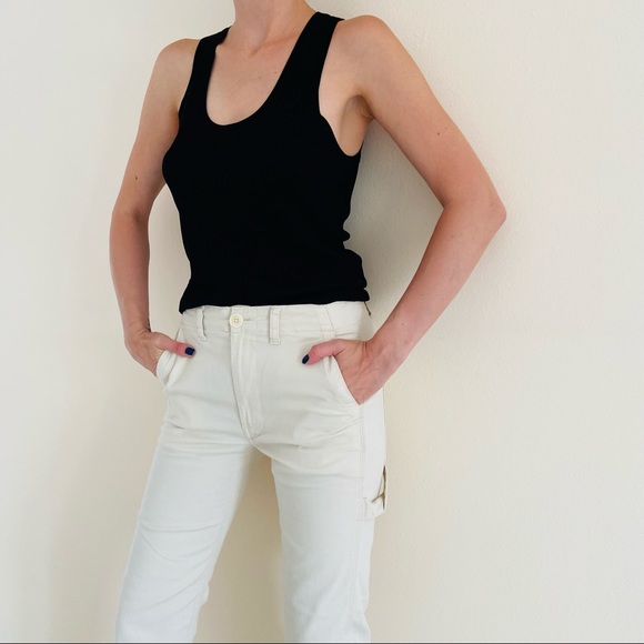 Vince ankle cropped cotton Chino pants trousers cargo - Picture 2 of 10